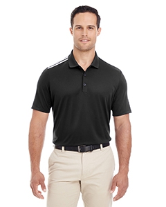 adidas Golf A233 Men&#39;s 3-Stripes Shoulder Polo