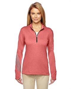 adidas Golf A275 Ladies&#39; Brushed Terry Heather Quarter-Zip