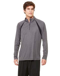 Alo Sport M3026 for Team 365 Men&#39;s Quarter-Zip Lightweight Pullover with Insets