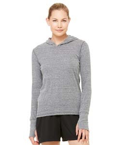 Alo Sport W3101 Ladies&#39; Performance Triblend Long-Sleeve Hooded Pullover with Runner&#39;s Thumb