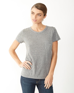 Alternative 01978E1 Ladies&#39; Pocket Ideal T-Shirt