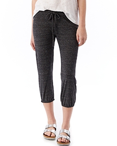Alternative 01985E1 Ladies&#39; Eco-Jersey Cropped Pants
