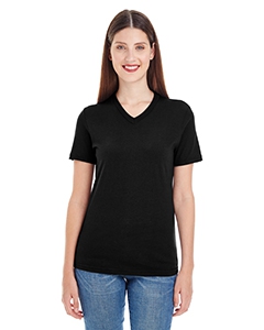 American Apparel 2356W Ladies&#39; Fine Jersey Short-Sleeve V-Neck