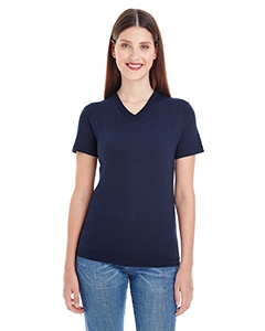 American Apparel 2356W Ladies&#39; Fine Jersey Short-Sleeve V-Neck