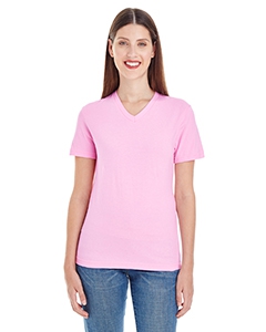 American Apparel 2356W Ladies&#39; Fine Jersey Short-Sleeve V-Neck