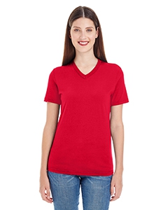 American Apparel 2356W Ladies&#39; Fine Jersey Short-Sleeve V-Neck