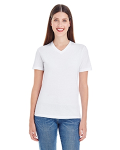 American Apparel 2356W Ladies&#39; Fine Jersey Short-Sleeve V-Neck