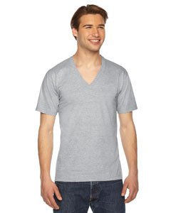 American Apparel 2456 Unisex Fine Jersey Short-Sleeve V-Neck