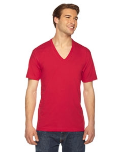 American Apparel 2456 Unisex Fine Jersey Short-Sleeve V-Neck