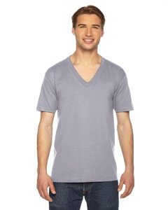 American Apparel 2456 Unisex Fine Jersey Short-Sleeve V-Neck