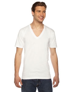 American Apparel 2456 Unisex Fine Jersey Short-Sleeve V-Neck