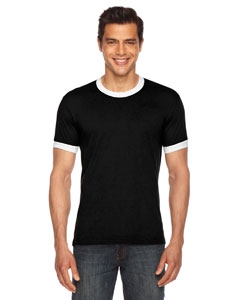 American Apparel BB410 Unisex Poly-Cotton Short-Sleeve Ringer T-Shirt