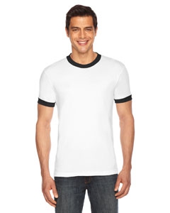 American Apparel BB410 Unisex Poly-Cotton Short-Sleeve Ringer T-Shirt