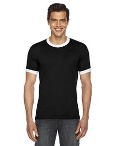 American Apparel BB410W UNISEX Poly-Cotton Short-Sleeve Ringer T-Shirt