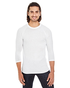 American Apparel BB453 Unisex Poly-Cotton Baseball Raglan Tee