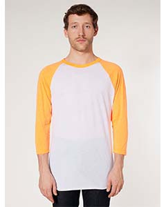 American Apparel BB453 Unisex Poly-Cotton Baseball Raglan Tee