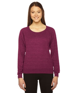 American Apparel BR394 Ladies&#39; Triblend Lightweight Raglan Pullover