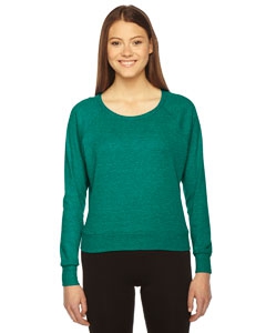 American Apparel BR394 Ladies&#39; Triblend Lightweight Raglan Pullover