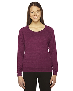 American Apparel BR394W Ladies&#39; Triblend Lightweight Raglan Pullover