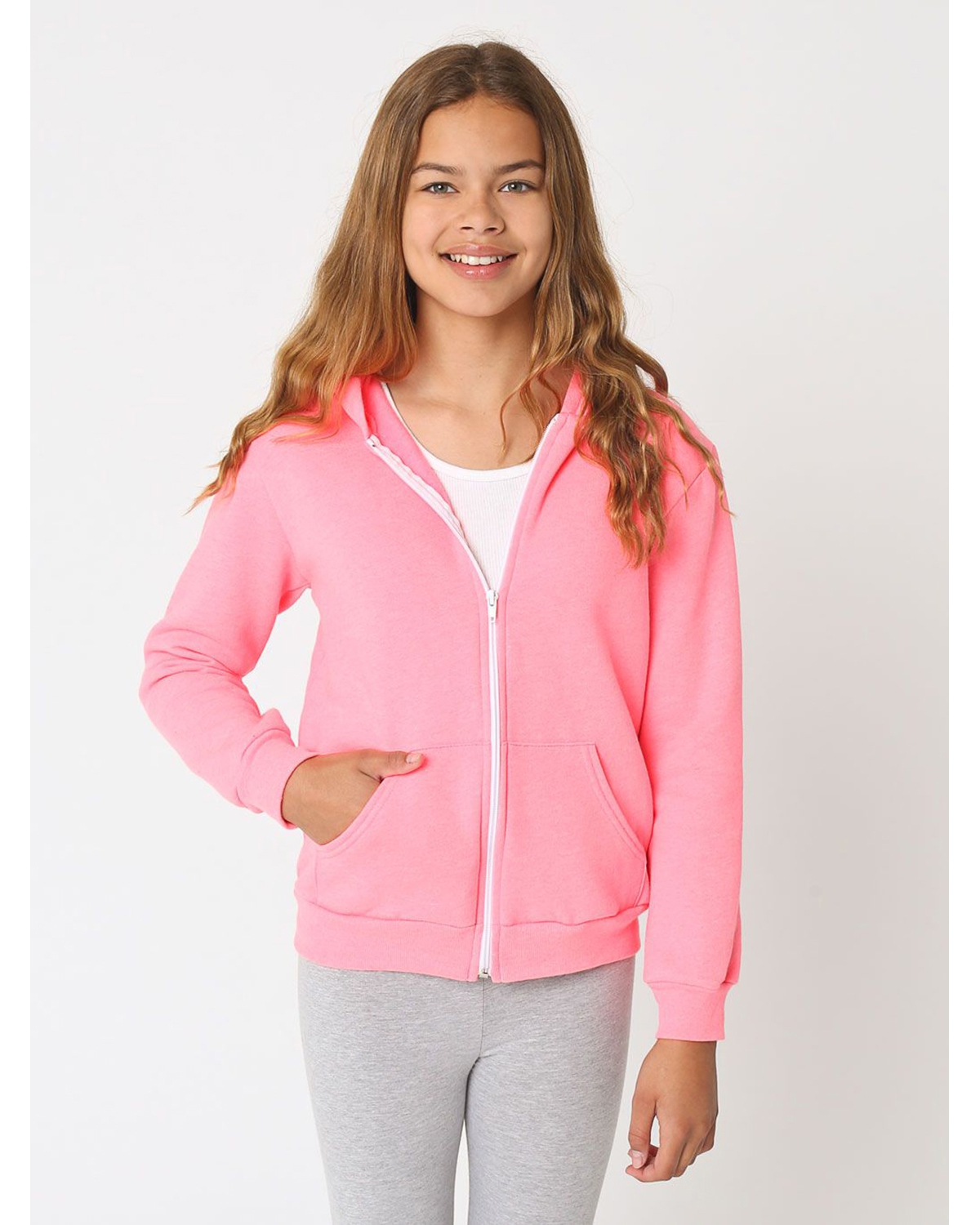 American Apparel F297W Youth Flex Fleece Zip Hoodie