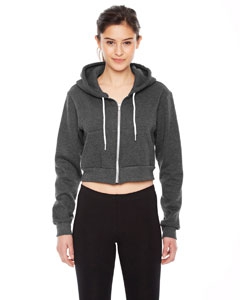 American Apparel F397 Ladies&#39; Cropped Flex Fleece Zip Hoodie