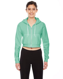 American Apparel F397 Ladies&#39; Cropped Flex Fleece Zip Hoodie