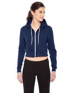 American Apparel F397 Ladies&#39; Cropped Flex Fleece Zip Hoodie