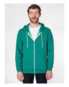 American Apparel F497 Unisex Flex Fleece Zip Hoodie