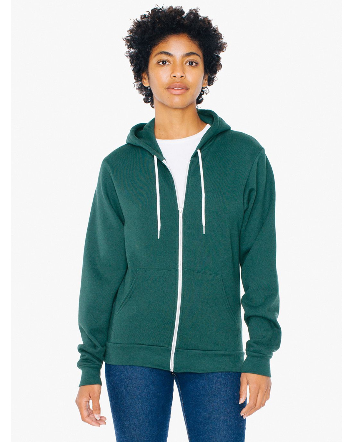 American Apparel F497W Unisex Flex Fleece Zip Hoodie