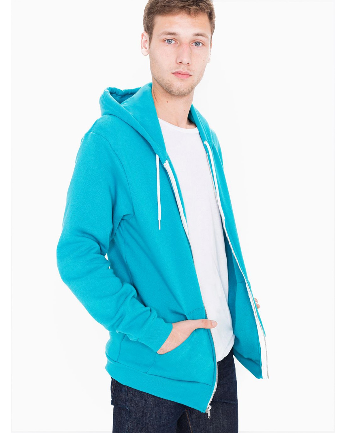 American Apparel F497W Unisex Flex Fleece Zip Hoodie