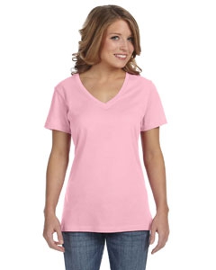 Anvil 392A Ladies&#39; Ringspun Featherweight V-Neck T-Shirt