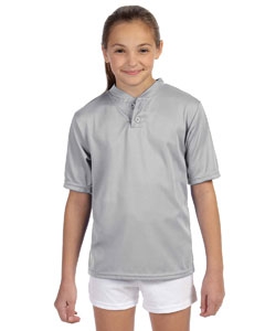 Augusta Sportswear 427 Youth Wicking Two-Button Jersey