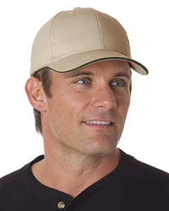 Bayside BA3621 Brushed Twill Structured Sandwich Cap