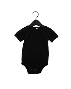 Bella + Canvas 100B Infant Jersey Short-Sleeve One-Piece - BLACK