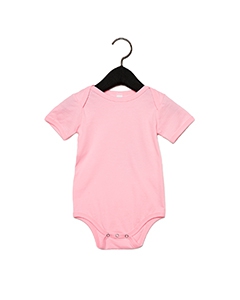 Bella + Canvas 100B Infant Jersey Short-Sleeve One-Piece - PINK