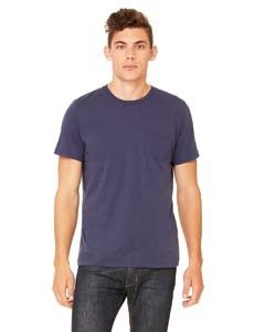 Bella + Canvas 3021 Men&#39;s Jersey Short-Sleeve Pocket T-Shirt