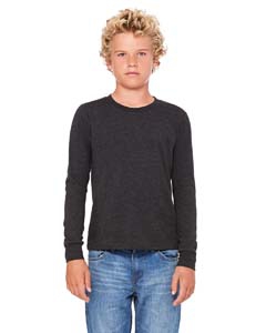 Bella + Canvas 3501Y Youth Jersey Long-Sleeve T-Shirt - CHAR