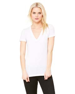 Bella + Canvas 8435 Ladies&#39; Triblend Short-Sleeve Deep V-Neck T-Shirt