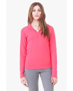 Bella + Canvas 875 Ladies&#39; Cotton/Spandex Half-Zip Hooded Pullover