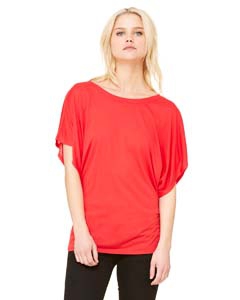 Bella + Canvas 8821 Ladies&#39; Flowy Draped Sleeve Dolman T-Shirt