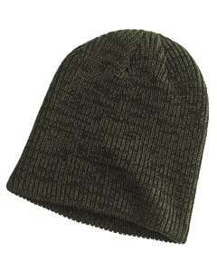 Big Accessories BA524 Ribbed Marled Beanie