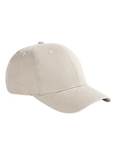 Big Accessories BX002 6-Panel Brushed Twill Structured Cap