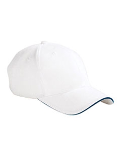 Big Accessories BX004 6-Panel Twill Sandwich Baseball Cap