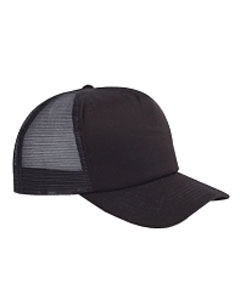 Big Accessories BX010 5-Panel Twill Trucker Cap