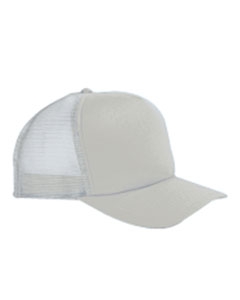 Big Accessories BX010 5-Panel Twill Trucker Cap