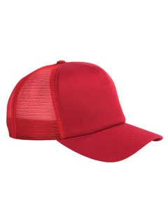 Big Accessories BX010 5-Panel Twill Trucker Cap