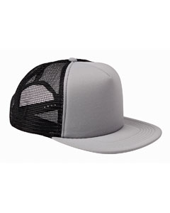 Big Accessories BX030 5-Panel Foam Front Trucker Cap