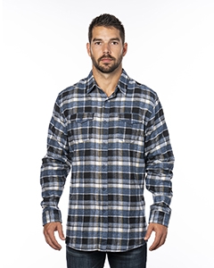 Burnside B8210 Men&#39;s Plaid Flannel Shirt