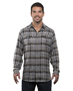 Burnside B8210 Men&#39;s Plaid Flannel Shirt