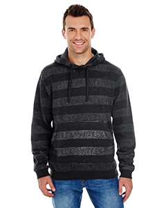 Burnside B8603 Men&#39;s Printed Stripe Marl Pullover